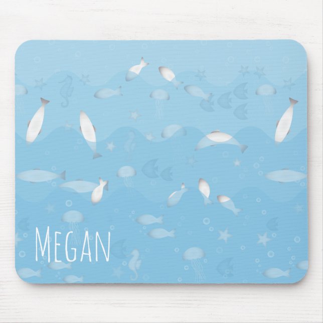 Mousepad Rato de Oceano Azul (Frente)