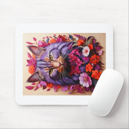Mousepad Rato de Purple Cat – Presente Perfeito para Amante