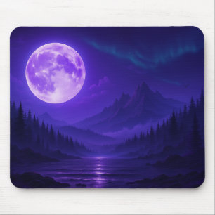 Mousepad Rato de Purple Moon Serenity – Midnight Mountain