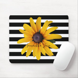 Mousepad Rato de Susan Photo Black Stripe Amarelo P