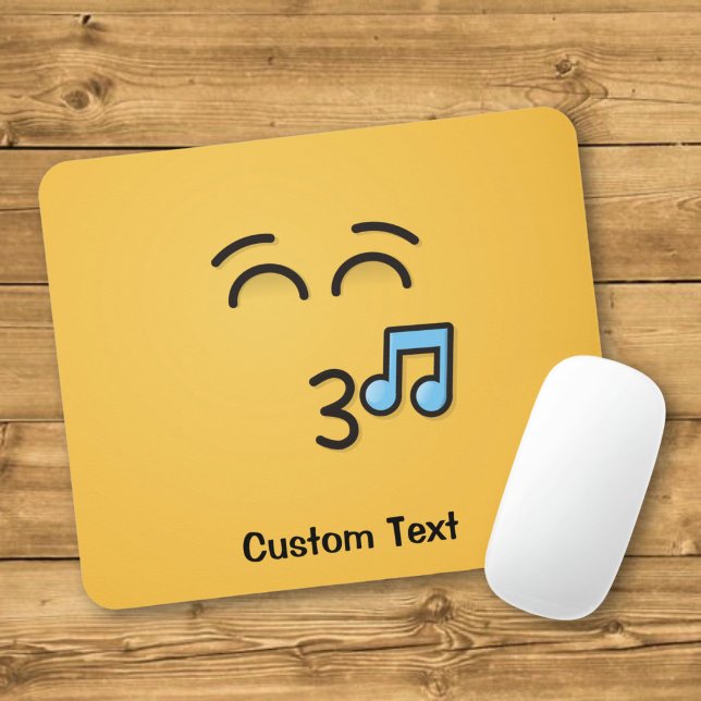 Mousepad Rato de Teclado Cara Assobiando com Olhos Sorriden (Criador carregado)