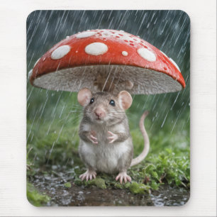 Mousepad Rato debaixo de um banheiro