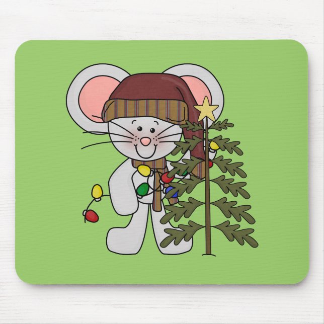 Mousepad Rato do Natal que decora a árvore (Frente)