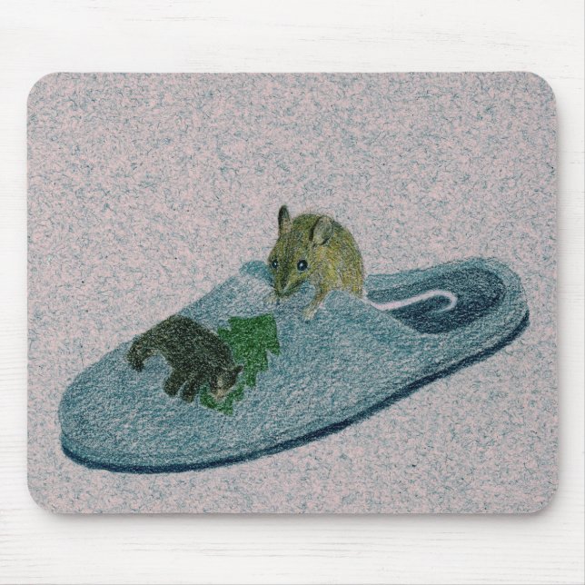 Mousepad Rato e Slipper (Frente)