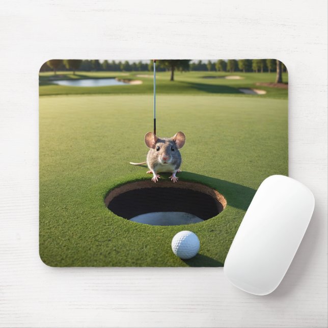 Mousepad Rato em um Curso de Golfe (Com mouse)