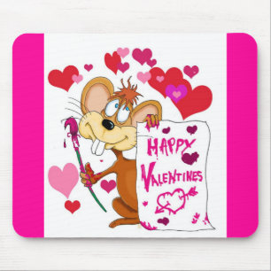 Mousepad Rato Feliz do Dia dos Namorados