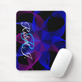 Mousepad Rato Geométrico Cilindro Anel 3D Para 2D