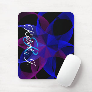 Mousepad Rato Geométrico Cilindro Anel 3D Para 2D