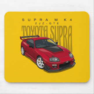 Mousepad Rato Gráfico Retro JDM Toyota Supra MK4 2JZ-GTE P