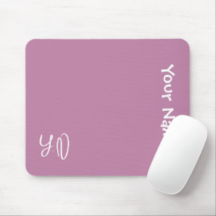 Mousepad Rato Personalizado Fofo – Presente com Nome e Inic