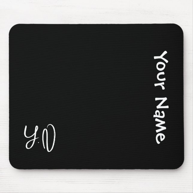 Mousepad Rato Personalizado Fofo – Presente com Nome e Inic (Frente)
