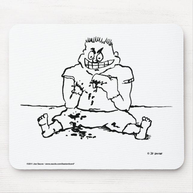 Mousepad Rato Psico do Rato de Computador (Frente)