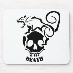 Mousepad Rato raivoso num crânio de Mau