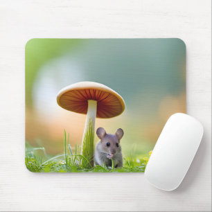 Mousepad Rato Sob Um Cogumelo