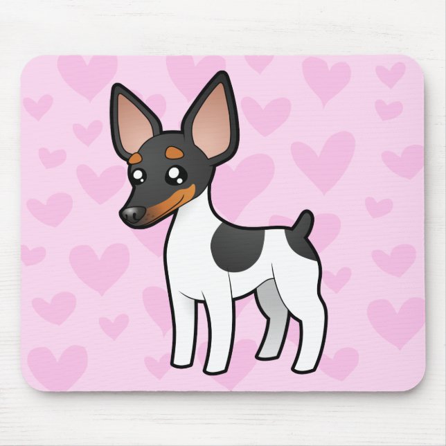 Mousepad Rato Terrier/amor Fox Terrier do brinquedo (Frente)