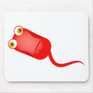 Mousepad Rato vermelho do computador