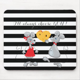 Mousepad Ratos Caprichosos-Eu sempre vou escolher você, Lis