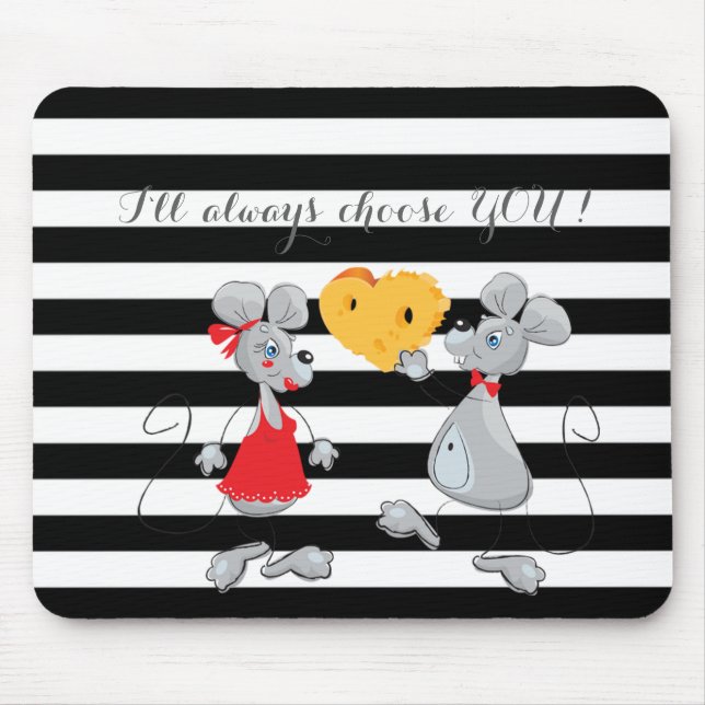 Mousepad Ratos Caprichosos-Eu sempre vou escolher você, Lis (Frente)