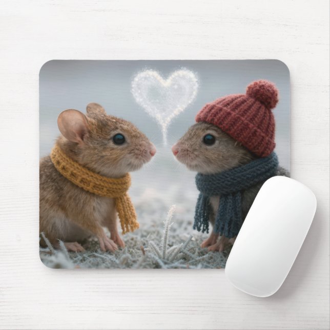 Mousepad Ratos Com um Coração Gelado (Com mouse)
