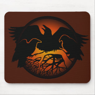 Mousepad Raven Art Mouspads Legal presentes para computador