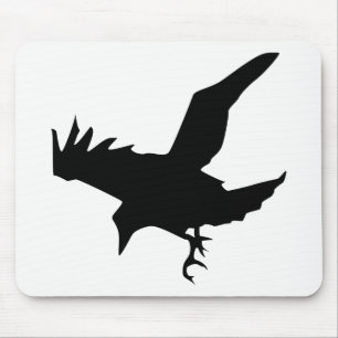 Mousepad Raven Silhouette