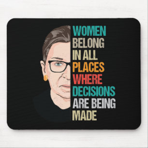 Mousepad RBG, Cota RBG, Ruth Bader Ginsburg