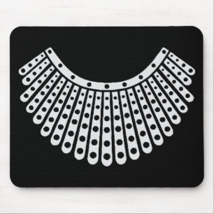 Mousepad RBG notório, Ruth Bader Ginsburg, Colarinho RBG