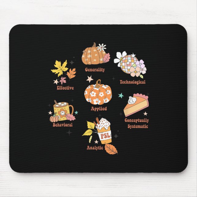 Mousepad Rbt Aby Bcby Pecs 7 Dimensões Da Terapia De Compor (Frente)