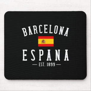 Mousepad Rcelona Espanha Espanha Est. Bandeira Mapa Souveni