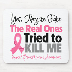 Mousepad Reais tentaram matar-me - cancro da mama