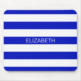 Mousepad Real Blue White Horiz Nome da faixa Monograma