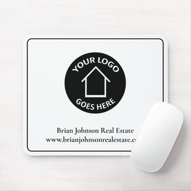 Mousepad Real Estate Company Add Your Logo Simple Realtor (Com mouse)
