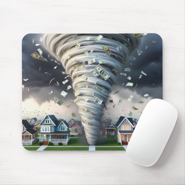 Mousepad Real Estate Money Tornado (Com mouse)