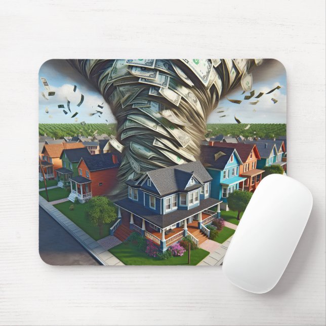 Mousepad Real Estate Money Tornado (Com mouse)