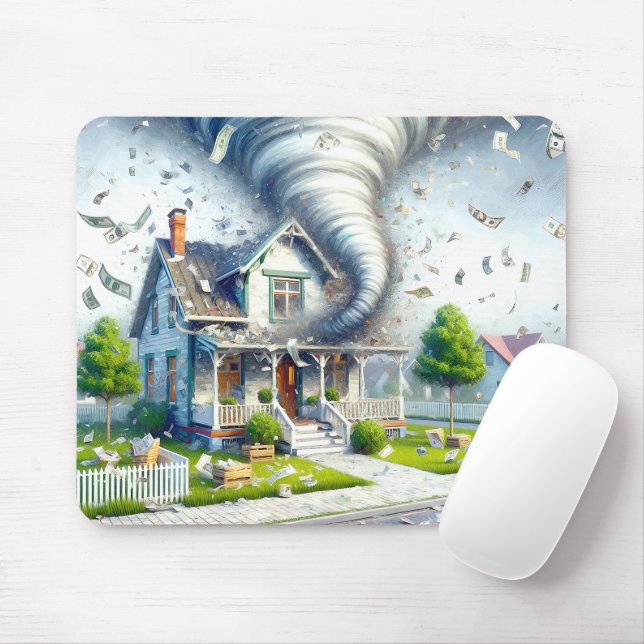 Mousepad Real Estate Money Tornado (Com mouse)