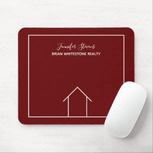 Mousepad Realçador Personalizado da Casa da Empresa do Red 
