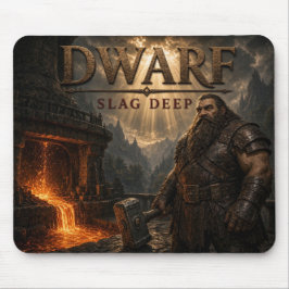 Mousepad Realismo Sombrio de Anão com Escória Profunda