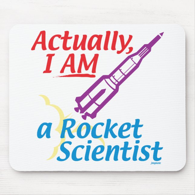 Mousepad Realmente, EU SOU um cientista de Rocket (Frente)