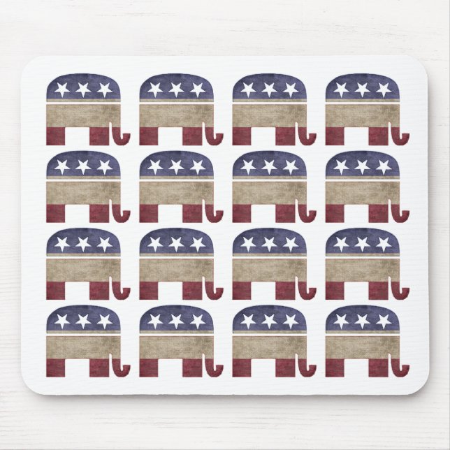 Mousepad Rebanho do GOP republicano dos elefantes (Frente)