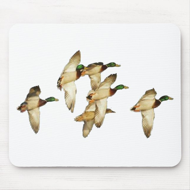 Mousepad Rebanho dos patos selvagens em patos dos vôos (Frente)