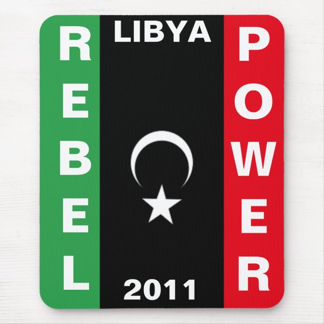 MOUSEPAD REBEL POWER LIBYA 2011 (Frente)