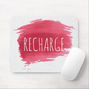 Mousepad RECARREGAR Texto No Suporte Do Mouse De Pintura Ve