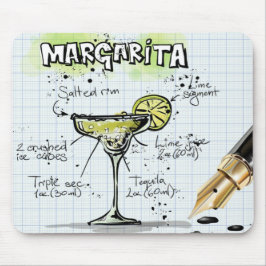 Mousepad Receita de Cocktail Margarita