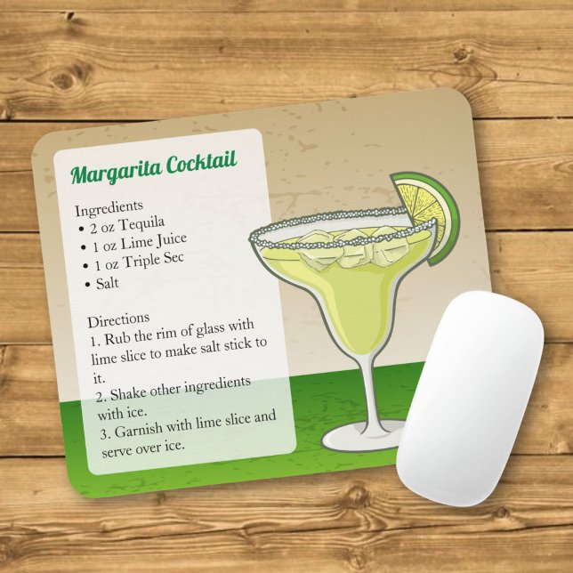 Mousepad Receita de Margarita (Criador carregado)