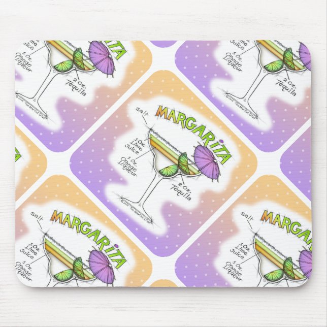MOUSEPAD RECEITA DE MARGARITA COQUETEL ART (Frente)