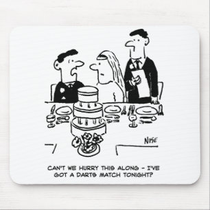 Mousepad Recepção de casamento Bridegroom tem uma correspon