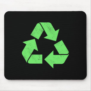 Mousepad Reciclagem Vintage Logotipo Ambiental Reciclar Ea