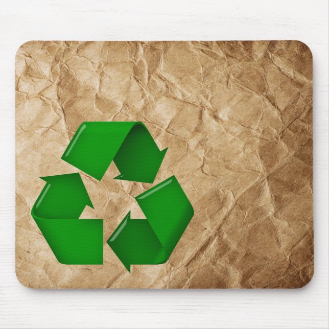 Mousepad Reciclar - Papel amassado (Frente)