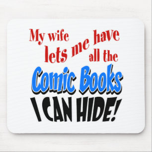 Mousepad Recolha de livros de banda desenhada