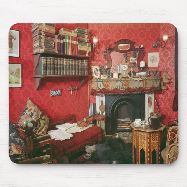 Mousepad Reconstrução da sala de Sherlock Holmes (Frente)